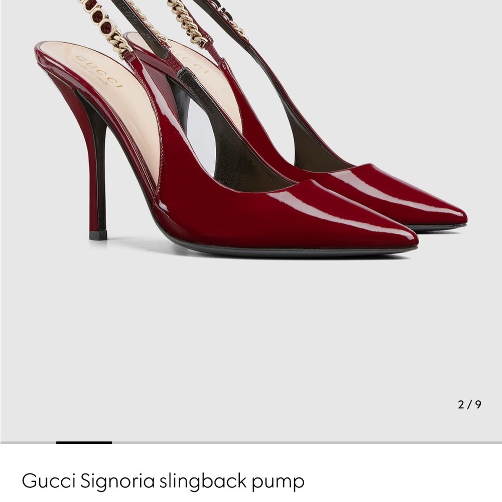 Gucci Red Patent Leather Heels